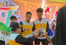 Ganda putra di cabor tenis meja persembahan emas pertama untuk kontingen Batola