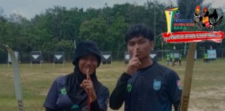 Maulana Aditya Rahman dan Fitri Ariyanti, sumbang emas untuk kontingen Kabupaten Banjar