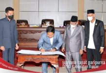 DPRD Kabupaten Banjar sahkan raperda APBD 2023 menjadi Perda APBD 2023