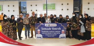 6 orang warga Banjar pemenang hadiah umroh vaksin covid 19, diberangkatkan Sabtu sore