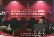 Ketua DPD IKA Undip Kalsel H.Muhammad Rofiqi : “Fasilitasi anak anak Kalsel yang kesulitan masuk Undip”