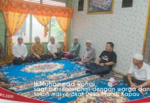 Warga Mandi Kapau, sambut hangat kunjungan Ketua DPRD Banjar H.Muhammad Rofiqi