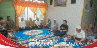 Warga Mandi Kapau, sambut hangat kunjungan Ketua DPRD Banjar H.Muhammad Rofiqi