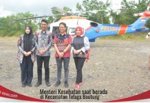 Menteri Kesehatan kunjungi Puskesmas terpencil di Kecamatan Telaga Bautung Kabupaten Banjar