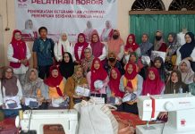 Pelatihan Bordir Bersama DPC PPLIPI Kabupaten Banjar