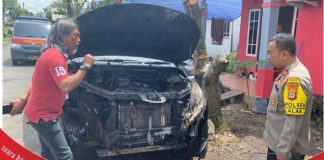 Polisi simpulkan terbakar mobil anggota KPUD Kalteng murni musibah
