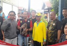 Diduga mencari makanan, puluhan monyet liat masuk pemukiman warga di Desa Alalak