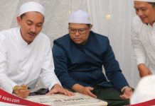 Usai direnovasi, Bupati Banjar H.Saidi Mansyur meresmikan Langgar Baiturrahman