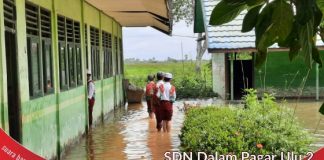 Ruang kelas SDN Dalam Pagar Ulu 2 jadi ‘langganan banjir’ pihak sekolah ajukan usulan peningkatan fisik