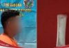 Polisi amankan seorang pria di Ray 17 Desa Beringin, karena kedapatan membawa sabu