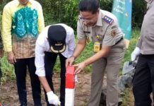 1000 patok batas tanah di pasangkan di Kabupaten Banjar, Bupati Saidi Mansyur dukung program Gemapatas
