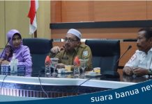 Wakil bupati Habib Iderus Al Habsyie bersilaturahmi dengan kalangan pengurus PMI Kabupaten Banjar
