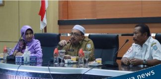 Wakil bupati Habib Iderus Al Habsyie bersilaturahmi dengan kalangan pengurus PMI Kabupaten Banjar