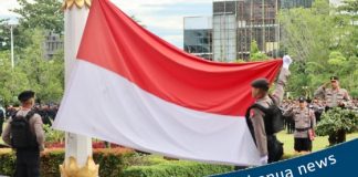 Peringati Hari Kesadaran Nasional, Polda Kalteng gelar upacara bendera