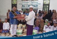 Forum Anak Kabupaten Banjar, salurkan bantuan sembako ke Ponpes Al Irsyad Desa Sungai Tuan Astambul