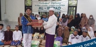 Forum Anak Kabupaten Banjar, salurkan bantuan sembako ke Ponpes Al Irsyad Desa Sungai Tuan Astambul