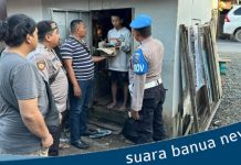 Pelaksanaan Operasi Sikat Intan I tahun 2023, Polsek Alalak mengamankan puluhan botol Alkohol 95 persen