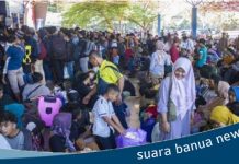 Arus Balik pemudik lebaran via kapal laut sudah mulai berdatangan di pelabuhan Trisakti Banjarmasin