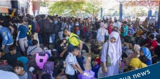 Arus Balik pemudik lebaran via kapal laut sudah mulai berdatangan di pelabuhan Trisakti Banjarmasin