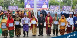 Setda Banjar HM.Hilman menjadi Inspektur upacara peringatan Hari Pendidikan Nasional dilingkup Pemkab Banjar