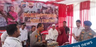 Bantu percepatan penurunan kasus stunting, Polres Batola berikan aneka vitamin dan susu untuk ibu hamil