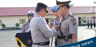 Polres Batola gelar serah terima jabatan sejumlah perwira pertama hari ini