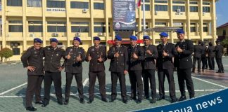 12 anggota Polisi berprestasi dari Polres Batola dapat penghargaan dari Kapolda Kalsel