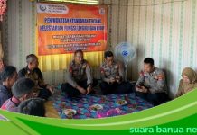 Ajak warga menjaga kelestarian lingkungan hidup, Satpolairud bersama Dinas Ketahanan Pangan berikan penyuluhan