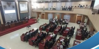 Wakil Bupati sampaikan LKPJ) Bupati Banjar tahun 2022 dihadapan rapat paripurna DPRD Banjar