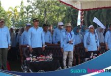 Wakil Bupati Banjar Habib Idrus Al-Habsyie, menghadiri peringatan lansia nasional di RTH Ratu Zalecha