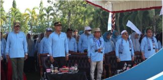 Wakil Bupati Banjar Habib Idrus Al-Habsyie, menghadiri peringatan lansia nasional di RTH Ratu Zalecha
