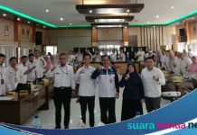 Tiga narasumber berikan materi pelatihan statistik sektoral di Martapura