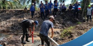 Antisipasi terjadinya Karhutla, perusahaan sawit gelar simulasi pemadaman kebakaran lahan perkebunan