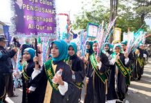 Rayakan 1 Muharram 1445 H, ribuan santri se Kabupaten Banjar ikuti pawai Hijrah