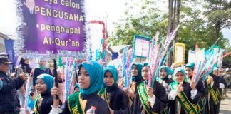 Rayakan 1 Muharram 1445 H, ribuan santri se Kabupaten Banjar ikuti pawai Hijrah