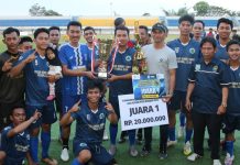 Putra Sungai Tabuk tekuk PJM dengan skor 2-1 dalam turnamen Piala Bupati dan Askab PSSI Banjar 2023