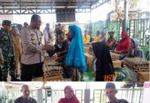 Perkuat aksi sosial, Kapolres Batola santuni korban kebakaran Desa Belawang