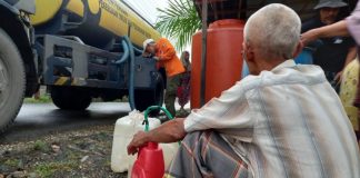Selama kurun tiga bulan, BPBD Banjar dropping 2,25 juta liter air bersih untuk warga terdampak kekeringan