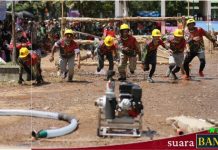 Anggota pemadam kebakaran, sambut suka cita BPJS kesehatan yang difasilitasi Pemkab Banjar