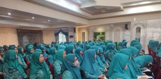Hj Nurgita Tiyas membuka rakor pembinaan kader PKK Kabupaten Banjar tahun 2023 d Mahligai Sultan Adam