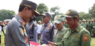 Bupati Banjar pimpin apel gelar pasukan pengamanan pemilu 2024 di Martapura