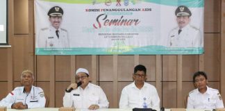 Wakil Bupati Banjar Habib Idrus Al Al Habsyi, membuka resmi seminar Hari AIDS Sedunia 2023