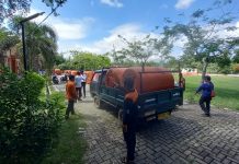 Ratusan tandon air berkapasitas ribuan liter, disiapkan untuk keperluan dapur umum di haul Guru Sekumpul