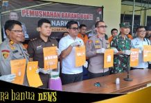 Dalam kurun 1 bulan Polres Banjar berhasil ungkap 6 kasus narkoba