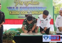 Bupati Saidi Mansyur resmikan penggunaan aula serbaguna Sabarataan Kodim 1006 Banjar