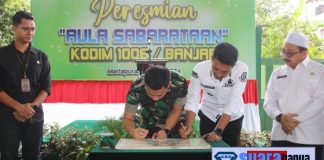 Bupati Saidi Mansyur resmikan penggunaan aula serbaguna Sabarataan Kodim 1006 Banjar