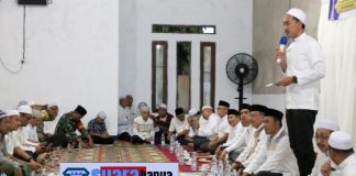 Hari pertama puasa, Bupati Saidi Mansyur Safari Ramadhan di Masjid Al Ikhlas Cindai Alus Martapura