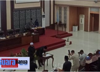 Pemkab Banjar sampaikan pandangan soal raperda kerjasama daerah