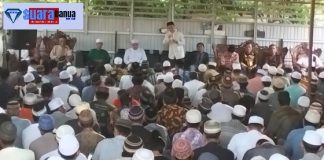 Ketua Komisi II DPRD Batola Nanang Kaderi, gelar buka puasa bersama dengan warga