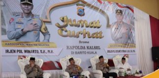 ‘Jumat Curhat’ warga Anjir Muara sampaikan keluhan seringnya kecelakaan lalu lintas dan penyenntruman ikan disawah